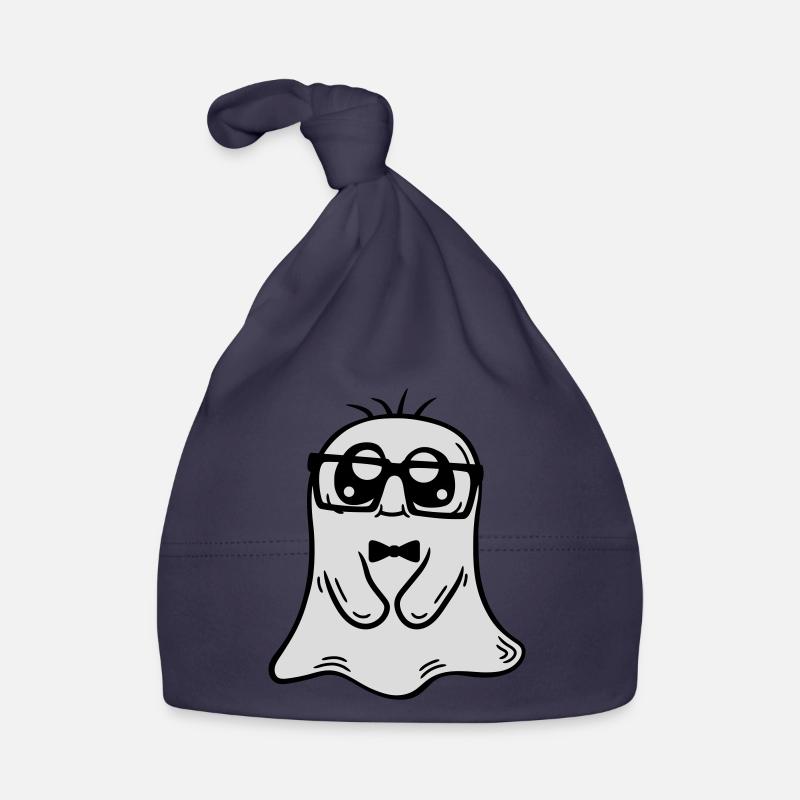 Little Nerd Ghost Comic Organic Baby Cap