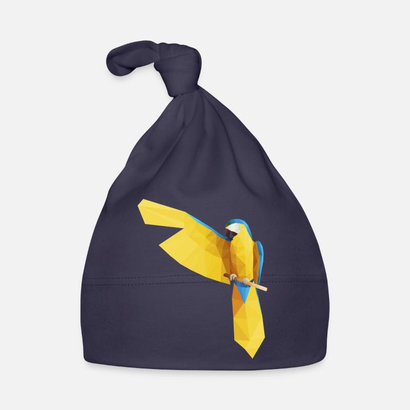 Blue Ara Low Poly Organic Baby Cap