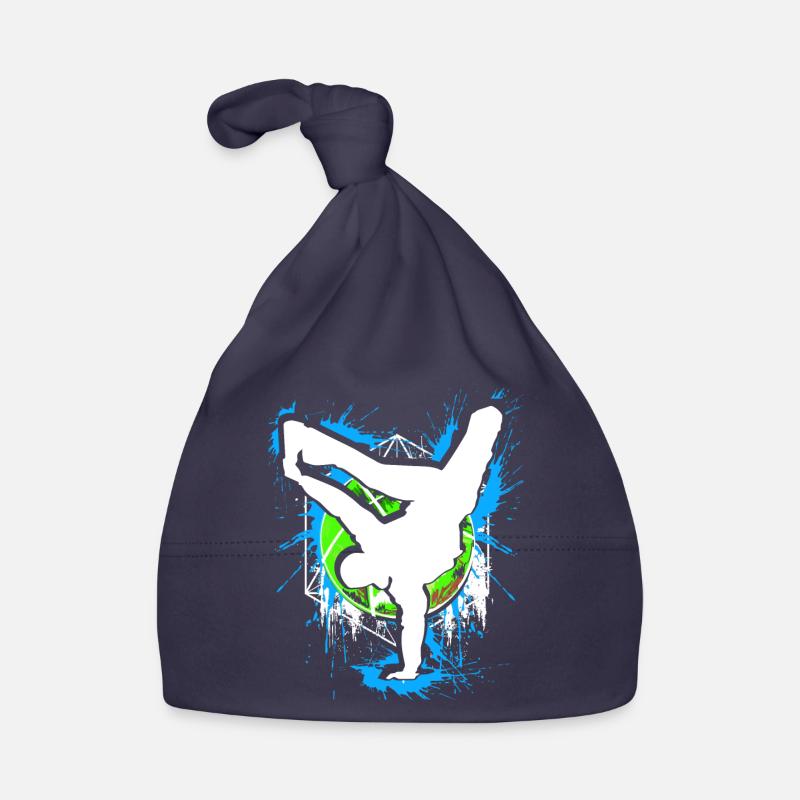 Breakdance - Breakdancer - Breakdancing - BBoy - Baby Bio-Mütze - Navy