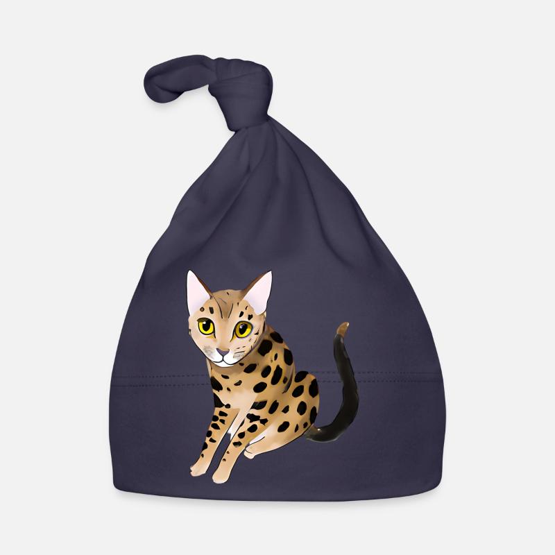 Chat léopard Bonnet bio Bébé