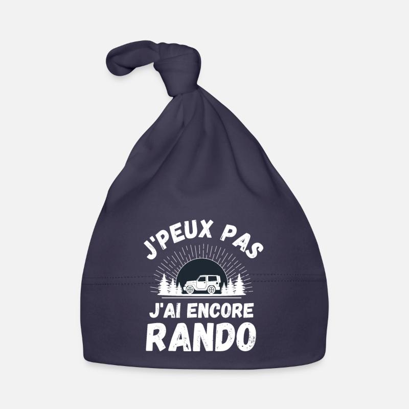 J ai encore randonnée 1 - Bonnet bio Bébé - marine
