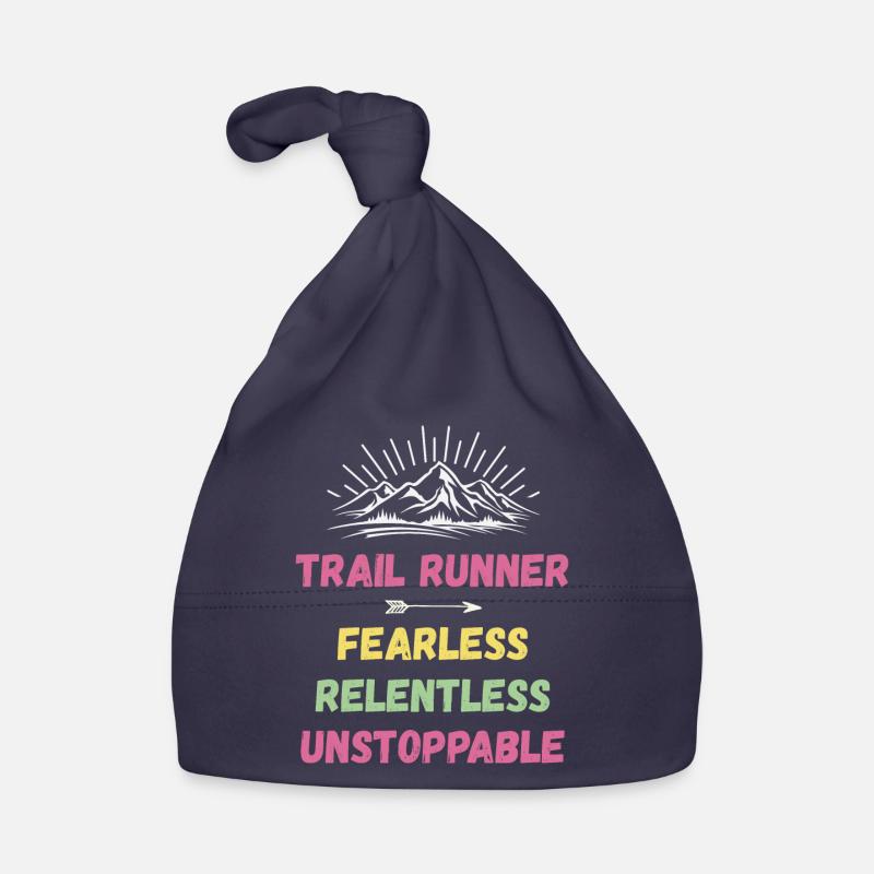Trail Runner - Fearless. Relentless. Unstoppable. Organic Baby Cap