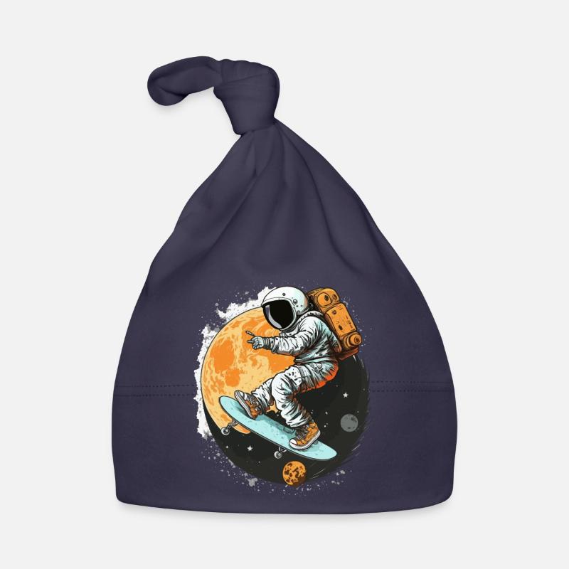 Cosmic Skateboarding Organic Baby Cap