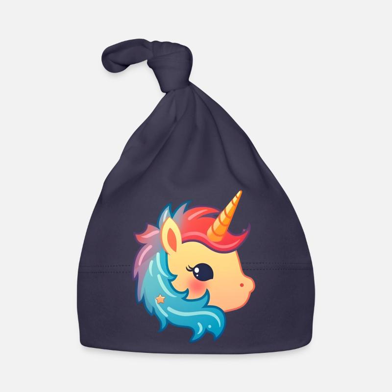 Niedliches Einhorn | Einhorn-Design | Illustration Baby Bio-Mütze