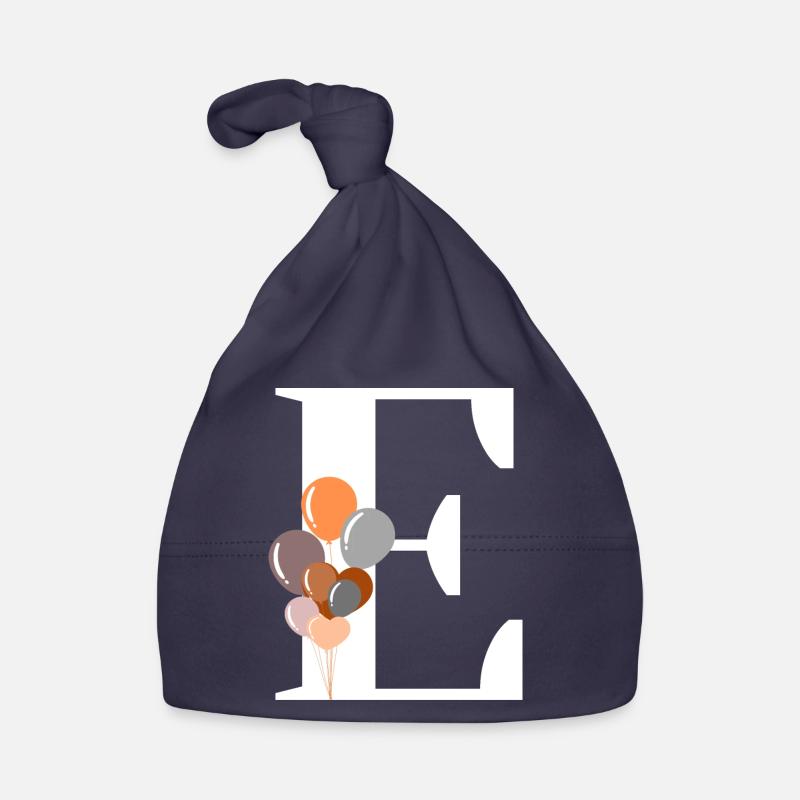 Buchstabe e Geburtstagsballon Baby Bio-Mütze