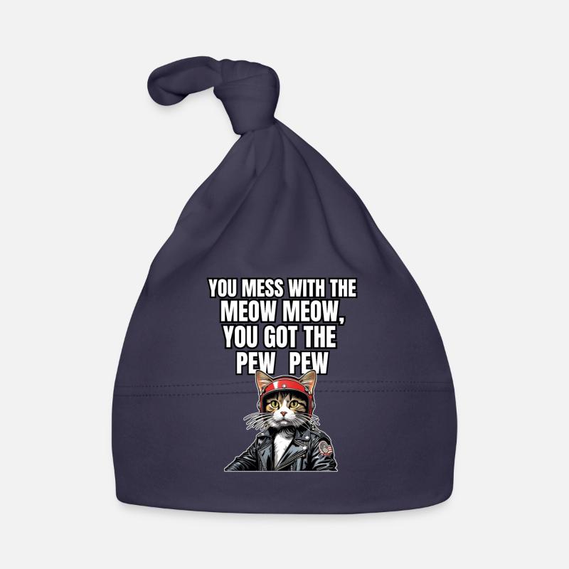 Katzen Katze Katzenshirt Katze Geschenkidee kitten Baby Bio-Mütze
