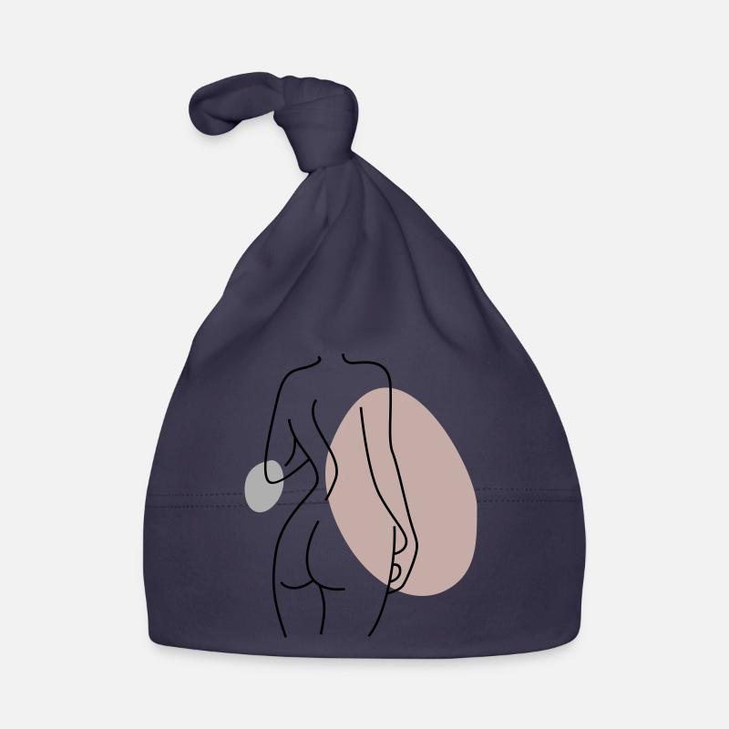 Abstract Design Back Organic Baby Cap