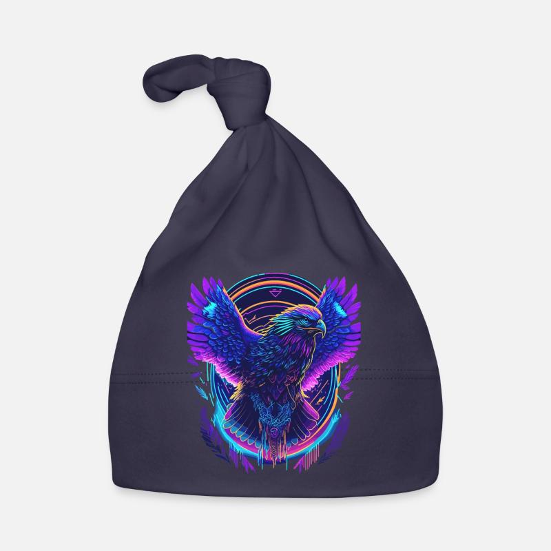 Aigle volant Synthwave Bonnet bio Bébé