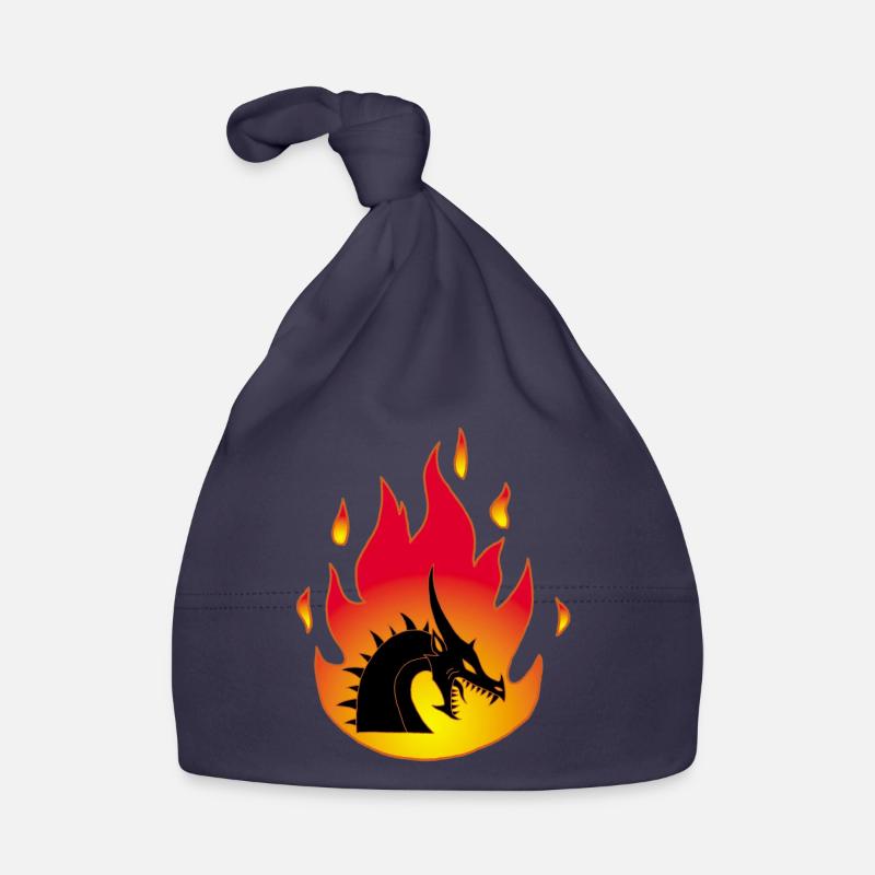 Dragon de feu Bonnet bio Bébé
