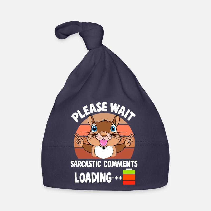 Funny Squirrels Organic Baby Cap