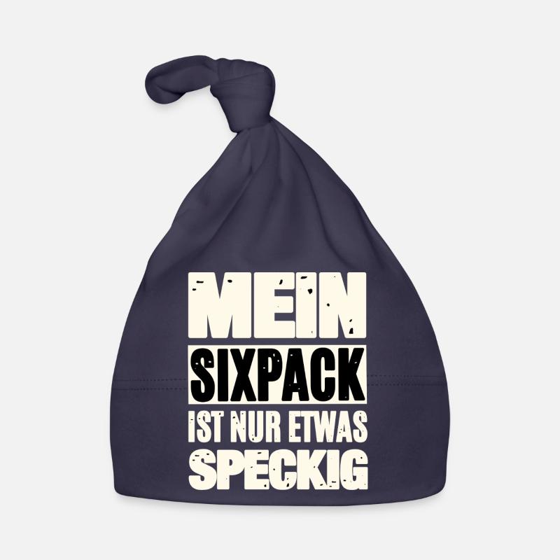 Funny Six-Pack Saying Organic Baby Cap
