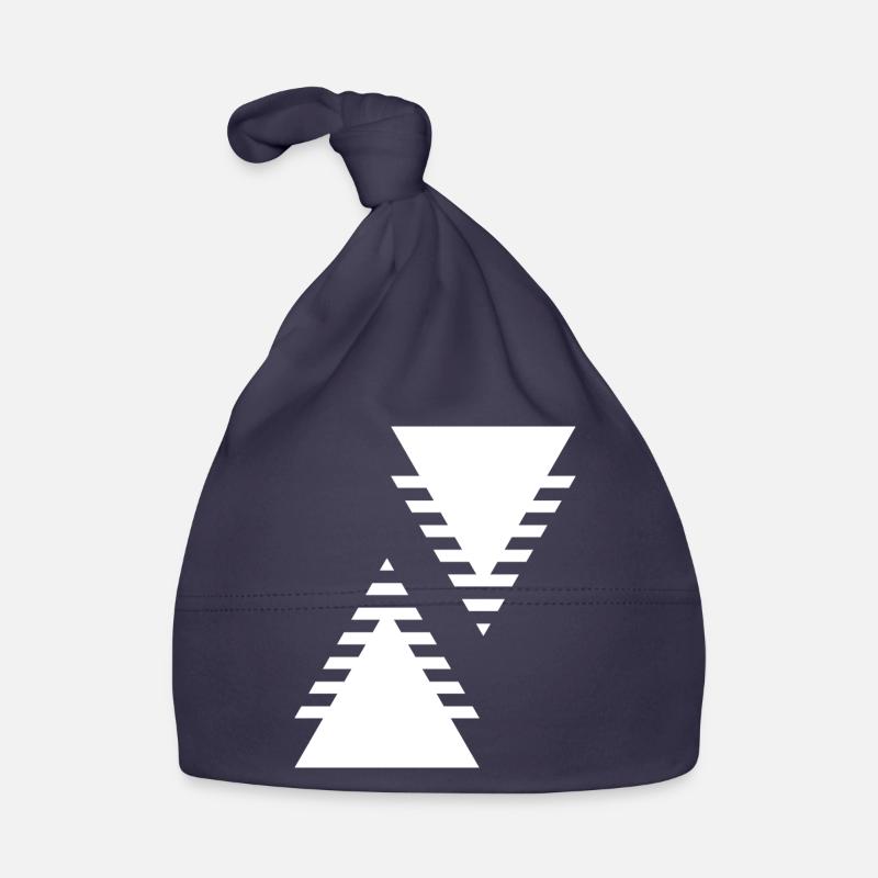 geometric triangles design Organic Baby Cap