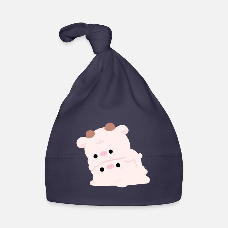 Couple de vaches Bonnet bio Bébé