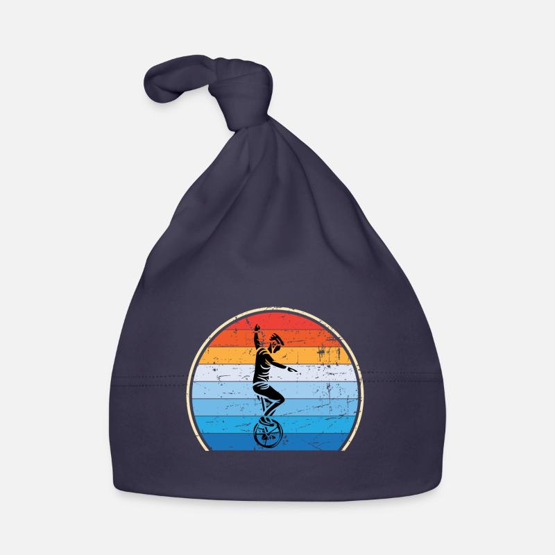 Einrad Retro Einradfahren Zirkus Baby Bio-Mütze