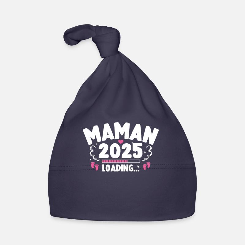 Bébé Grossesse Annonce Naissance Maman 2025 Bonnet bio Bébé