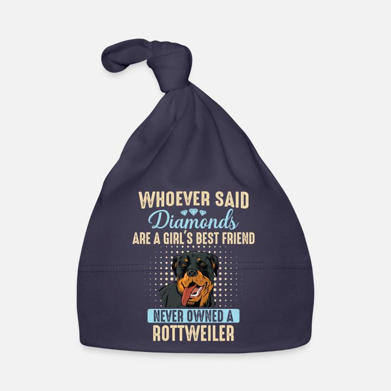 Rottweiler Dog Organic Baby Cap