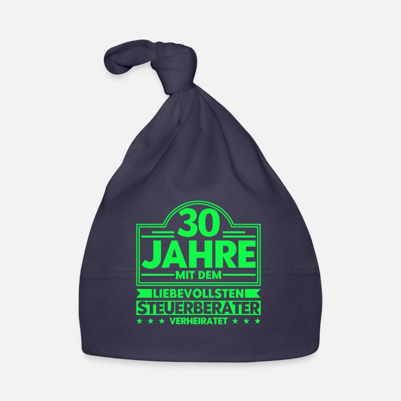 Perlenhochzeit Ehepaar 30. Hochzeitstag Geschenk Baby Bio-Mütze