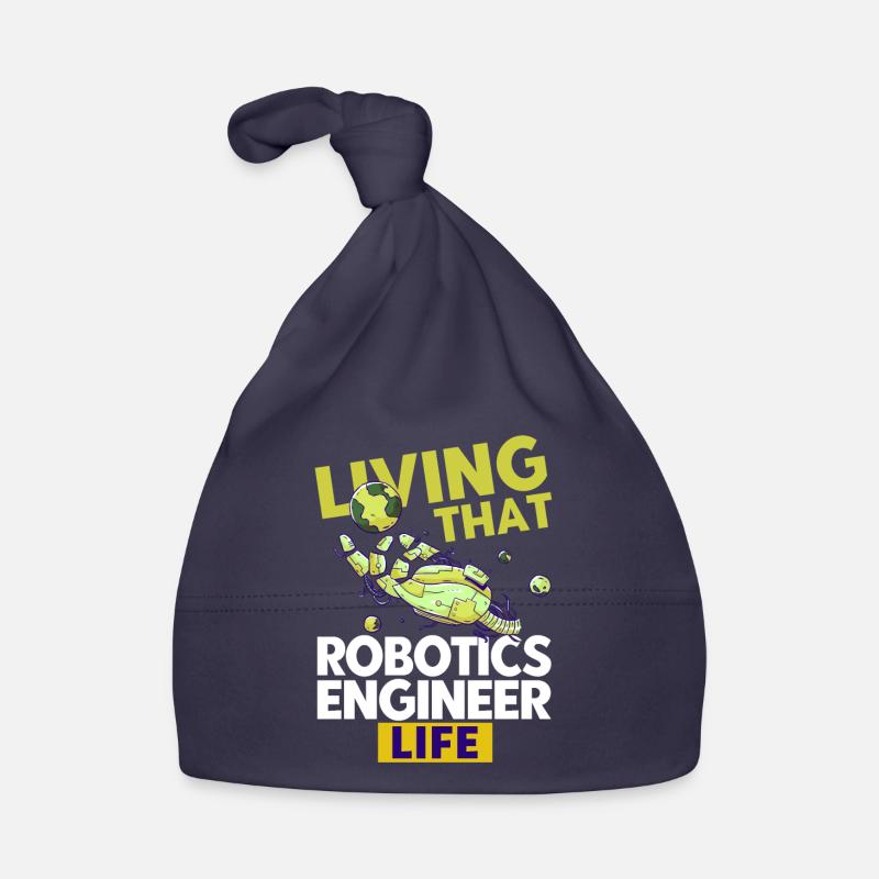 Engineer Teacher Robotics Robot Gift Organic Baby Cap