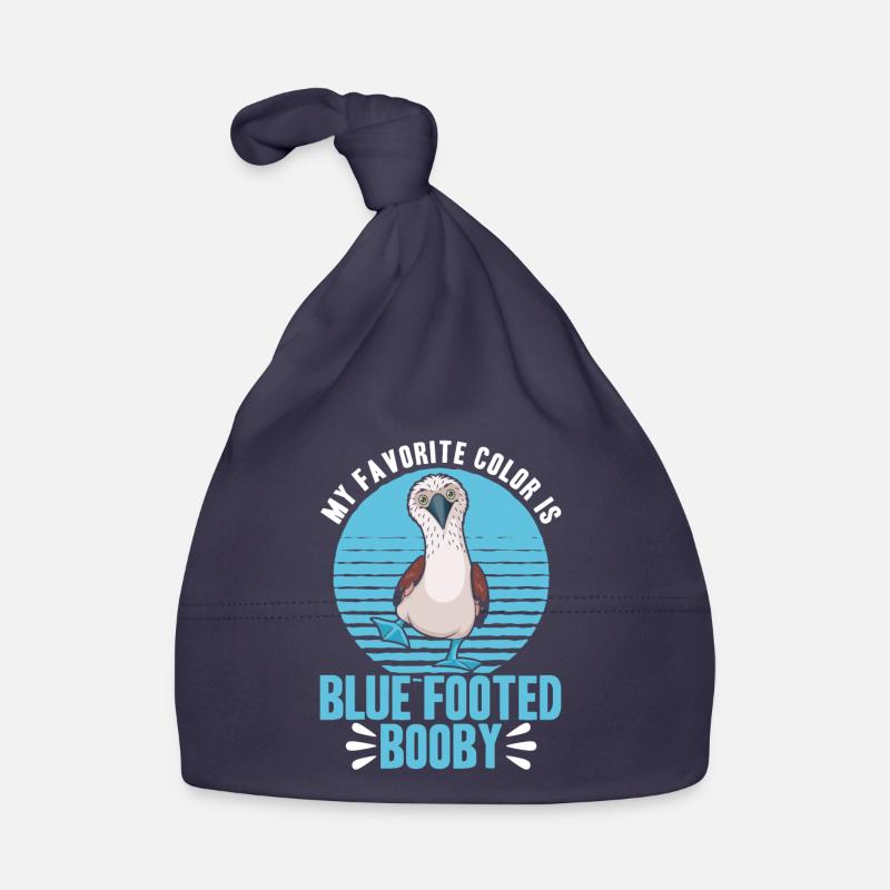 Blue-footed Gannet Seabird Gannet Gift Organic Baby Cap