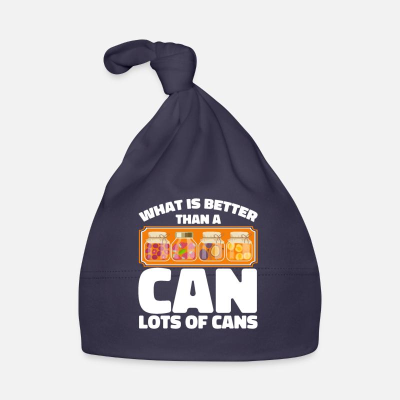 Was ist besser als eine Dose Einmachen Geschenk Baby Bio-Mütze