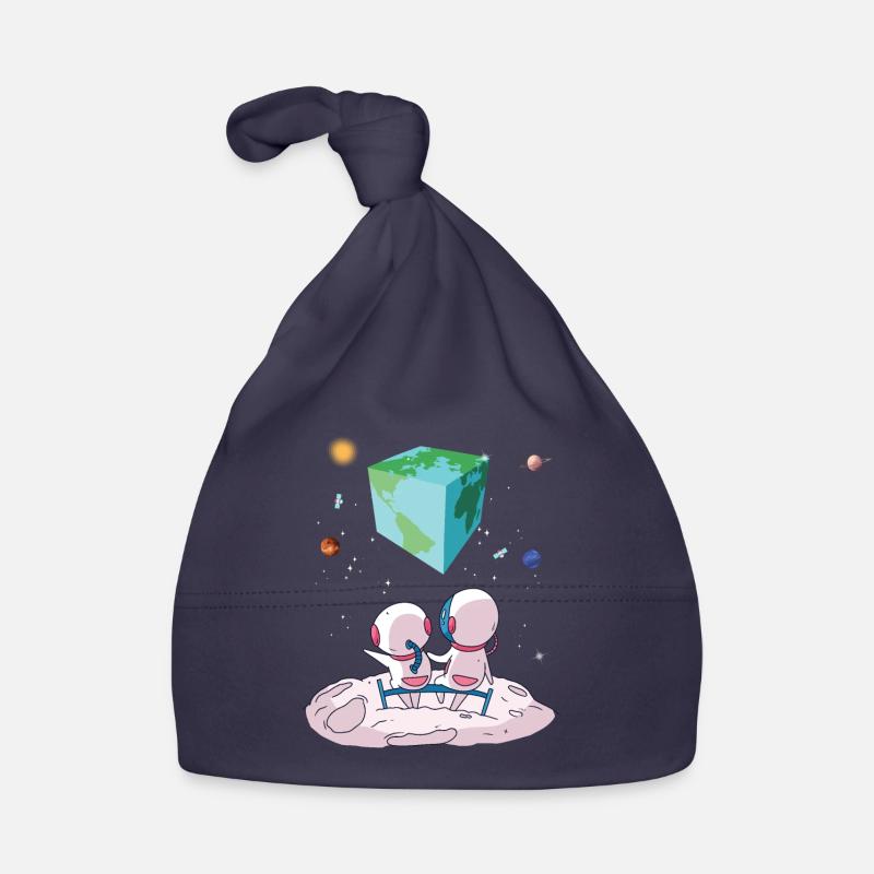 La terre est un cube Bonnet bio Bébé