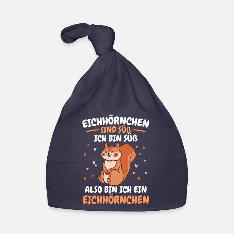 Eichhörnchen Baumhörnchen Squirrel Baby Bio-Mütze