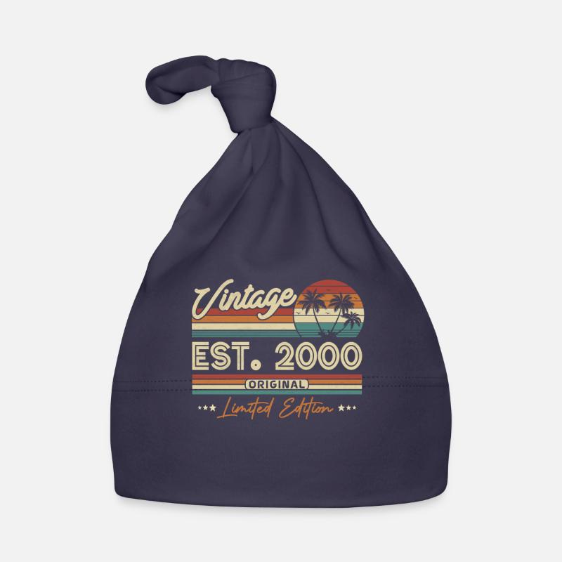 Vintage Birthday 2000 Organic Baby Cap