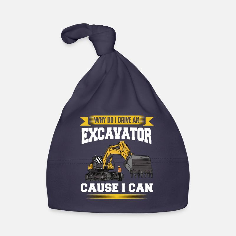Excavator Excavator Driver Construction Site Work Organic Baby Cap