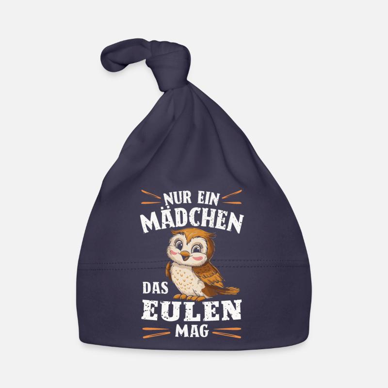 Nachteule Eule Eulen Vogel Baby Bio-Mütze
