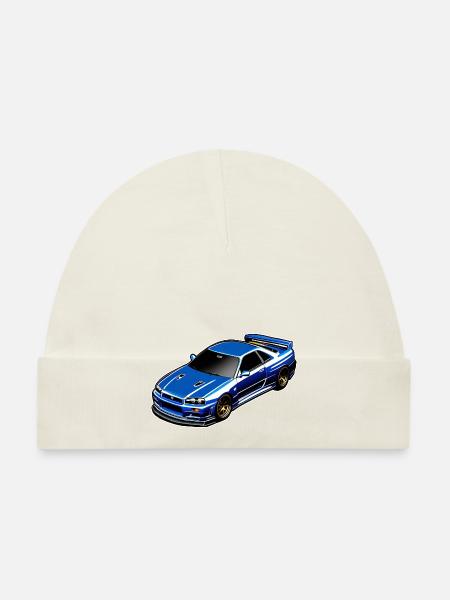 Jdm / Tuning / Turbolader / Felgen / Chiptuning - Baby Bio-Mütze - Navy - Vorne