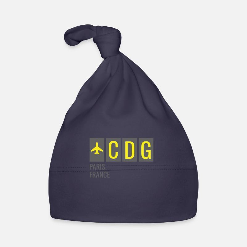 CDG Paris Frankreich Flughafen Code Baby Bio-Mütze