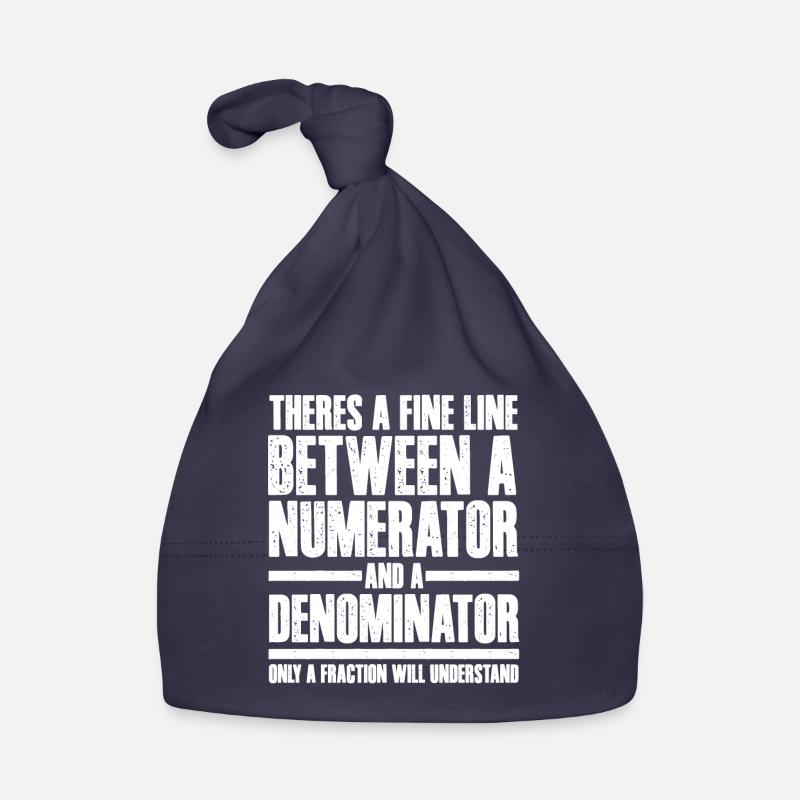 Mathematicians, Mathematics, Mathematics - Organic Baby Cap - navy