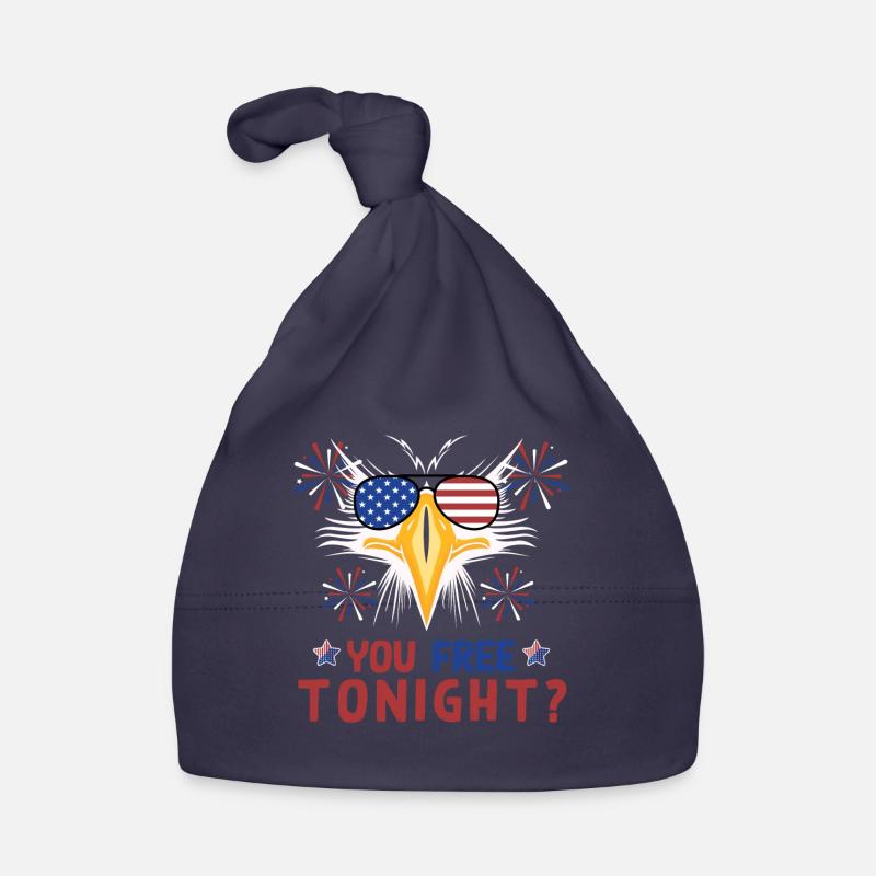 Eagle Independence Day July 4 Organic Baby Cap