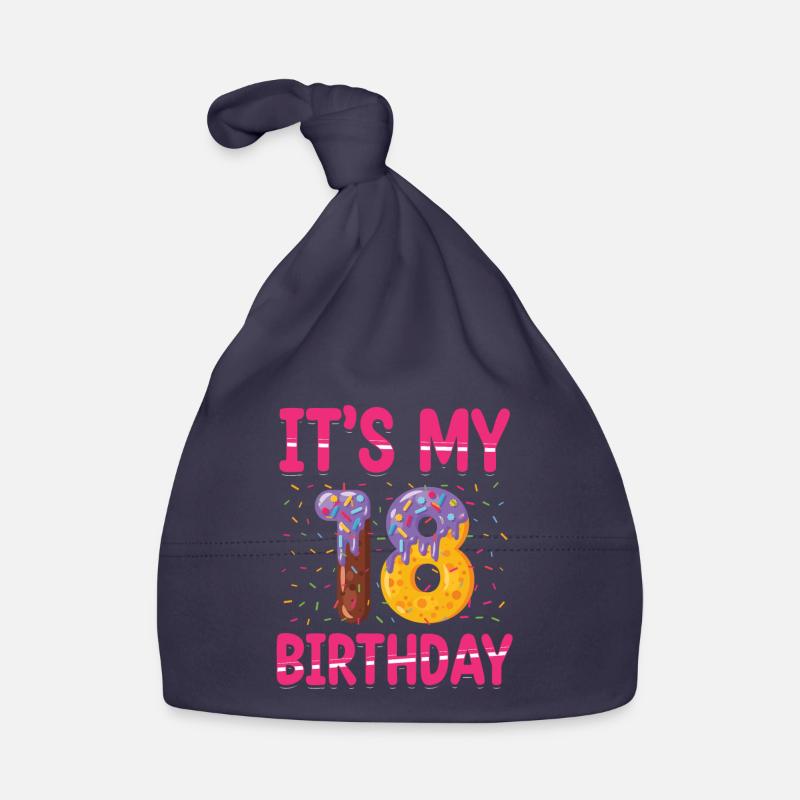 C’est mon 18e anniversaire | Saupoudrer des | à thème Bonnet bio Bébé