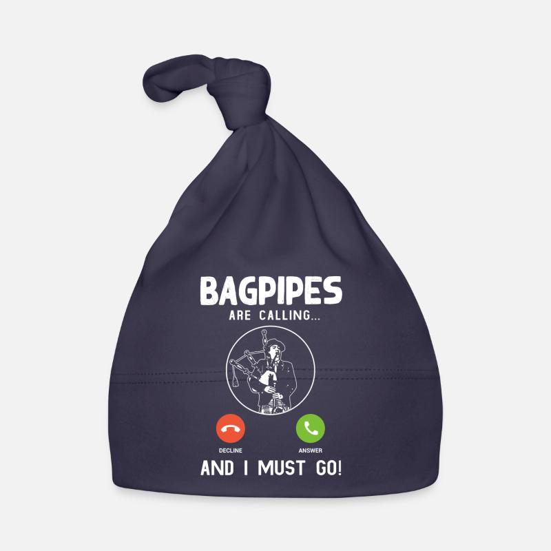 Cornemuse Appel Musique Drôle Cornemuse Musicien Bonnet bio Bébé