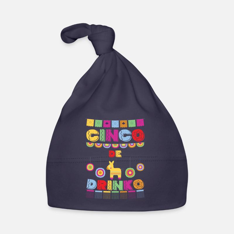 Cinco De Mayo Pinata drinking celebration Organic Baby Cap