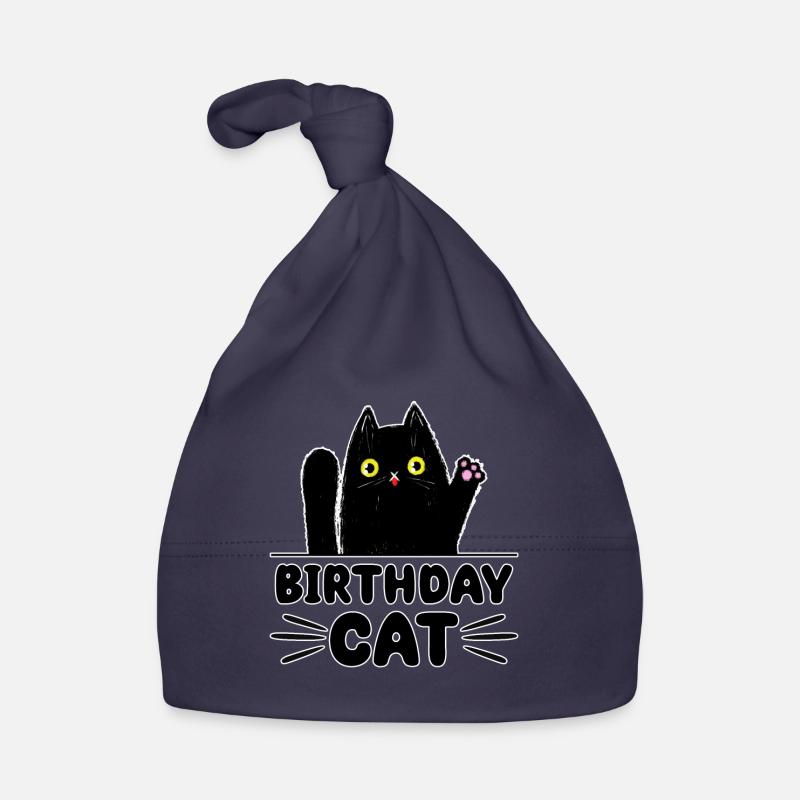 Birthday Cat Lover Funny Kitty Organic Baby Cap
