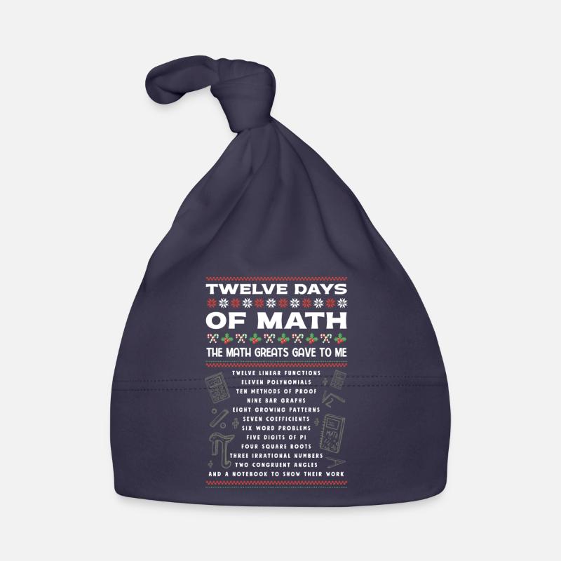 12 jours de mathématiques, notes en mathématiques Bonnet bio Bébé