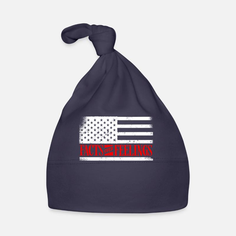 Drapeau américain, faits sur les sentiments Bonnet bio Bébé