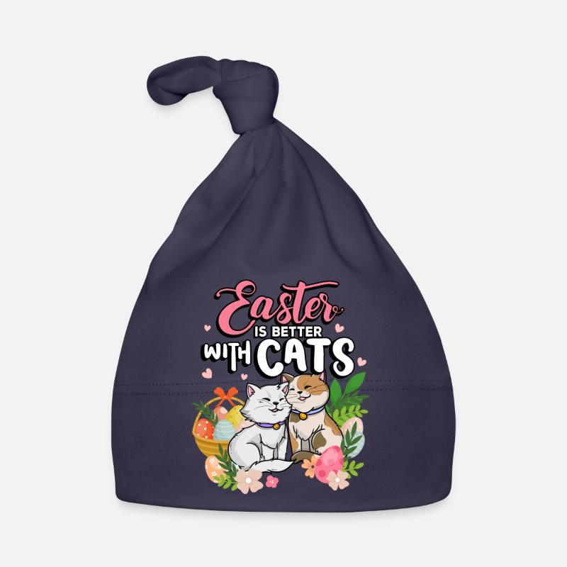 Easter is better with cats Easter season holidays Organic Baby Cap