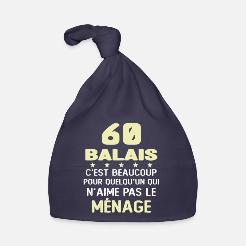 60 balais Drôle Cadeau Anniversaire 60 ans Bonnet bio Bébé