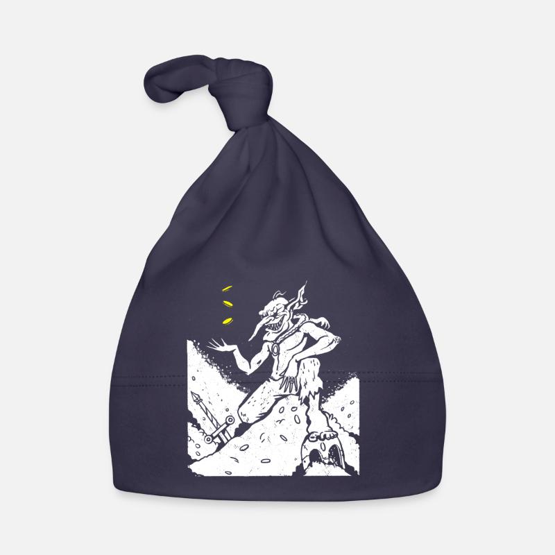 Medieval Goblin Creature Organic Baby Cap