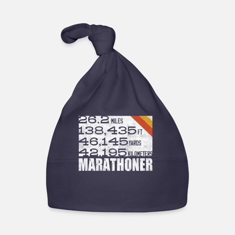 Marathoner, Marathon, Runners, 26, 2 Organic Baby Cap