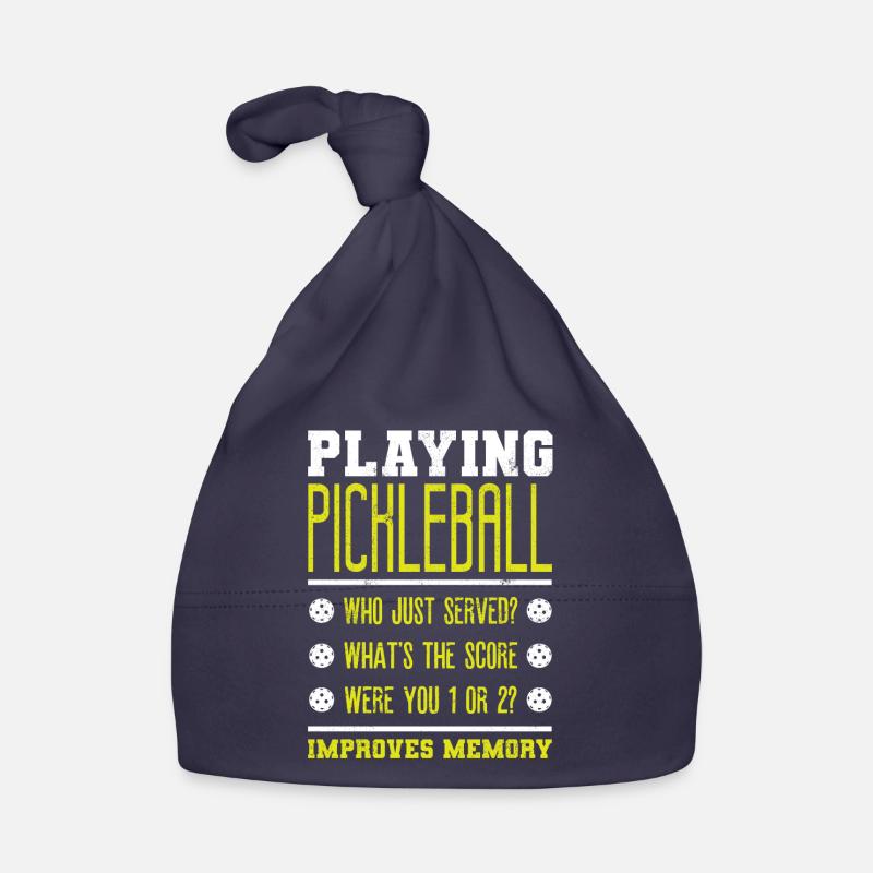 Playing Pickleball improves memory Organic Baby Cap