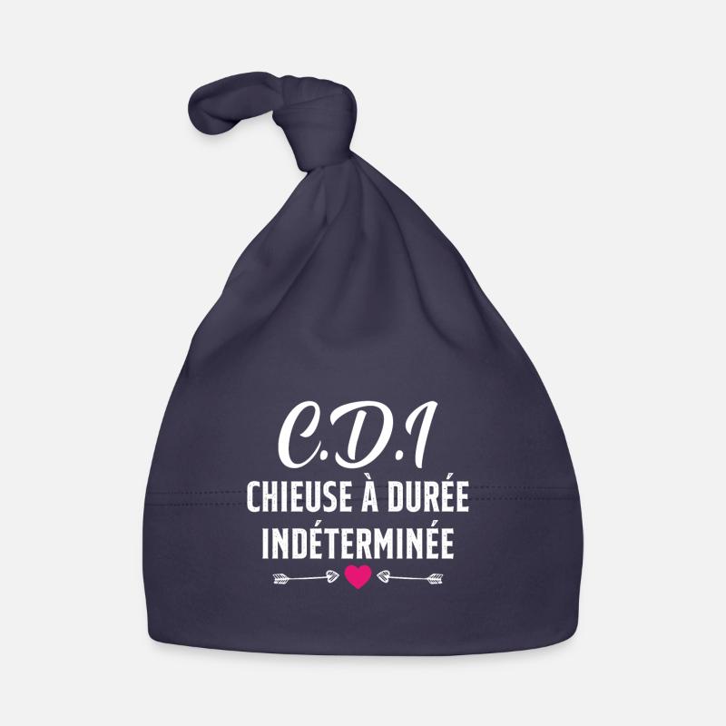 CDI Chieuse à durée indéterminée cadeau humour Bonnet bio Bébé