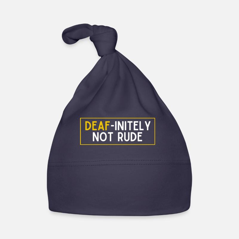 Deaf Pride, audiologist, finger spelling Organic Baby Cap