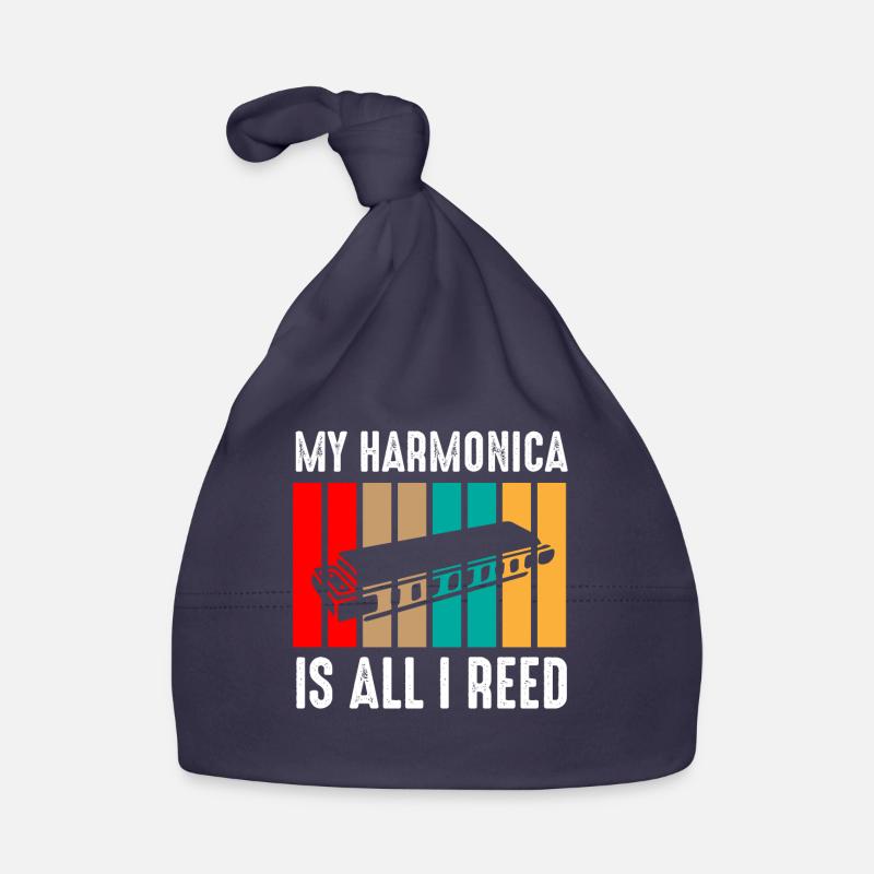 Harmonica player, Harmonica music Organic Baby Cap