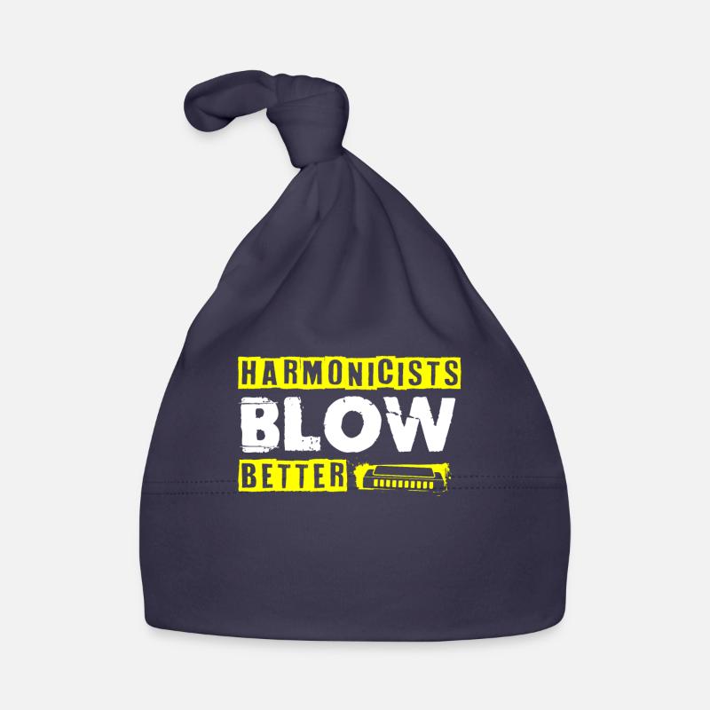 Harmonica player, Harmonica music Organic Baby Cap