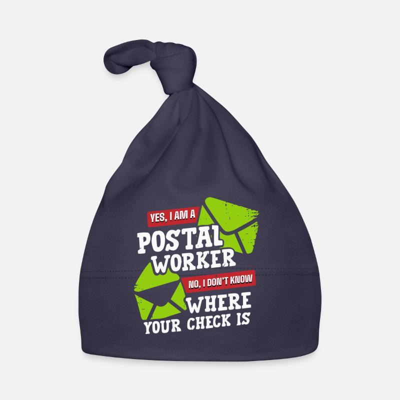Postangestellter, Postangestellter, Postbote Baby Bio-Mütze