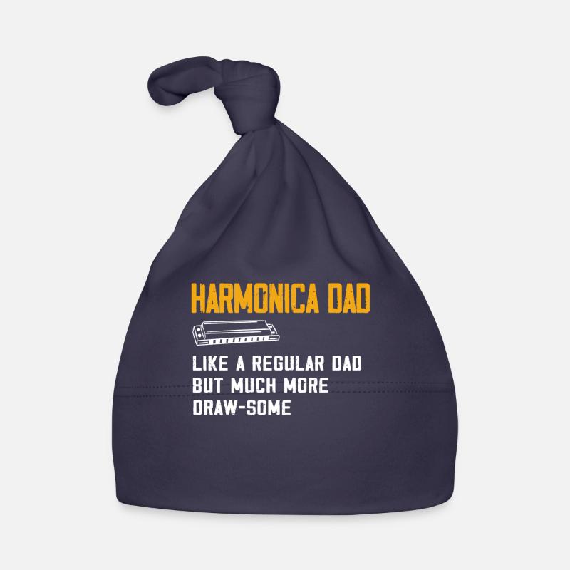 Harmonica player, Unny harmonica Organic Baby Cap